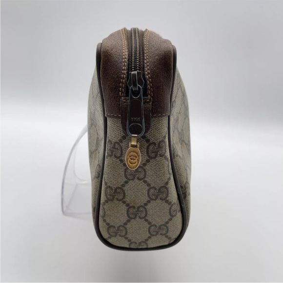 Authentic Gucci GG Supreme Sherry Line Beige/Brown Clutch Bag W/Box NS101277 - Picture 6 of 16